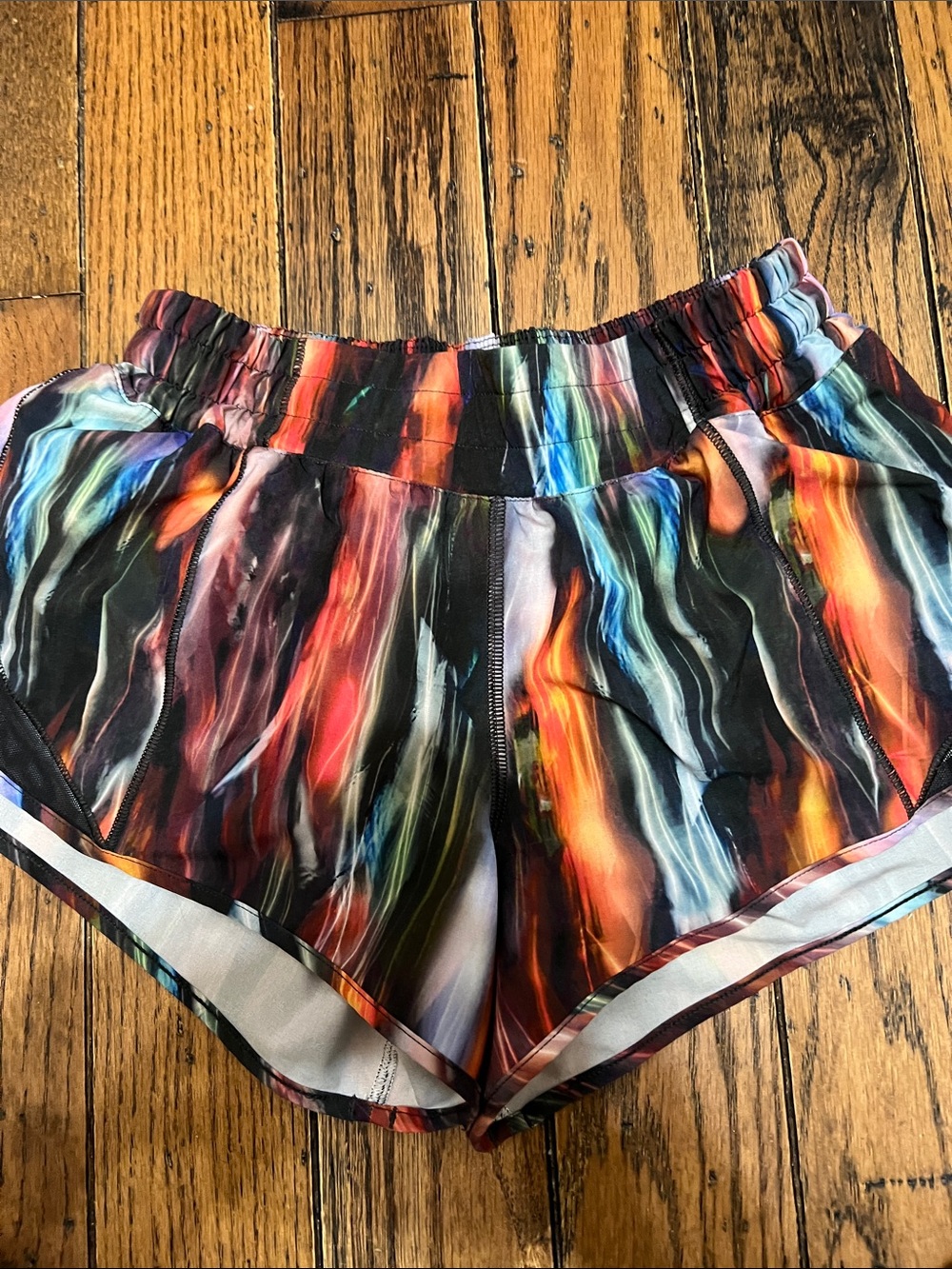 lululemon athletica Multicolor Streak-Print Athletic Shorts
